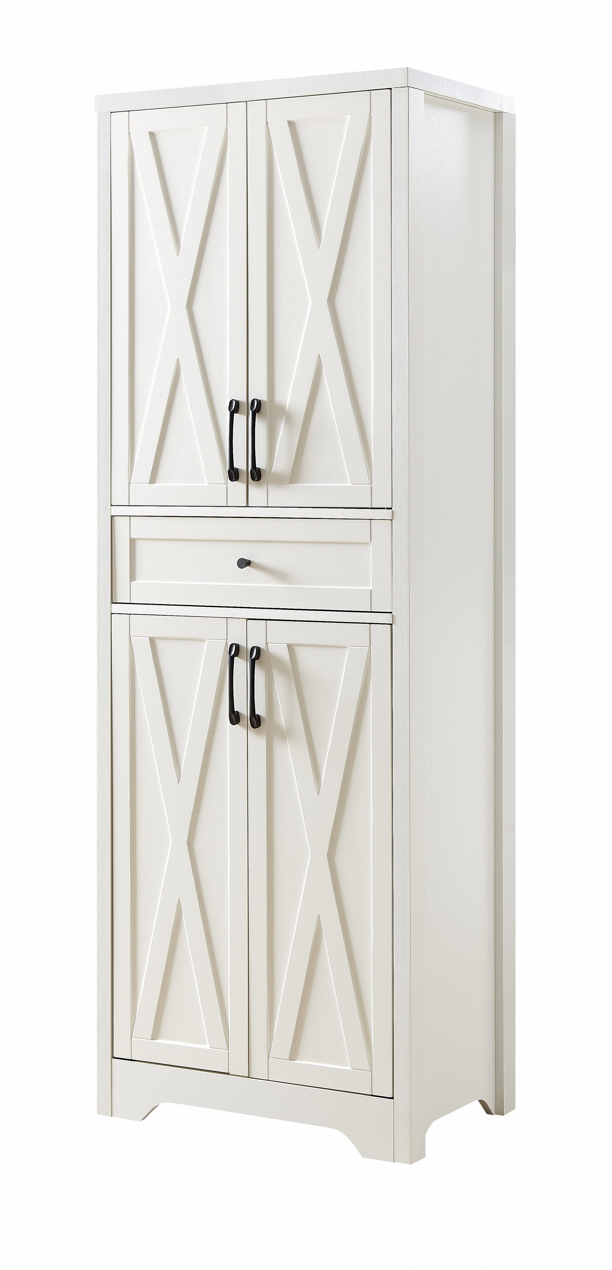 Ophelia &amp; Co. Farmhouse 68" Kitchen Pantry Cabinet, Freestanding Large ...